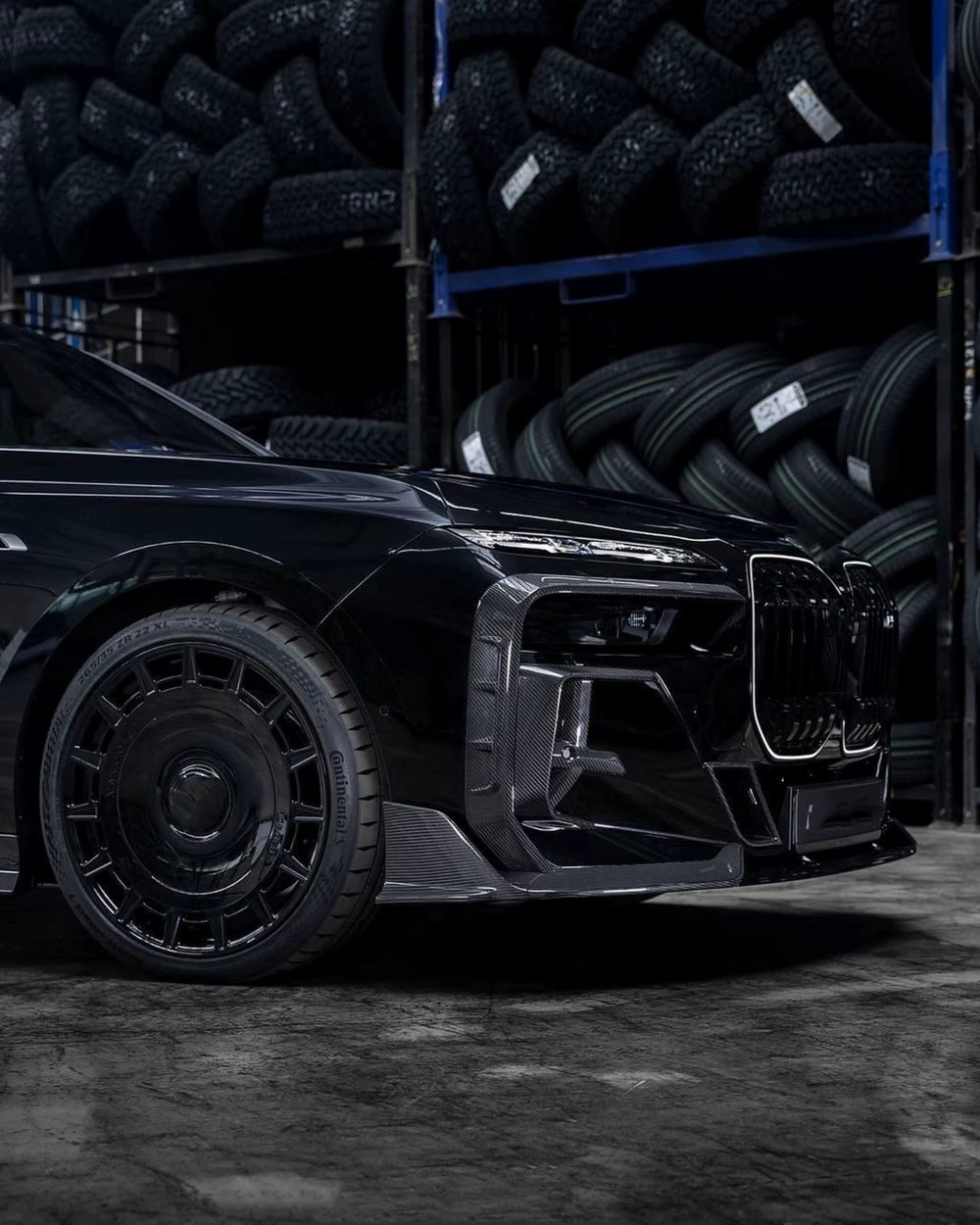 High-Quality Dry Carbon Fiber MSY Style Body Kit for BMW 7 Series G70 Front Lip Skirt Rear Diffuser Spoiler