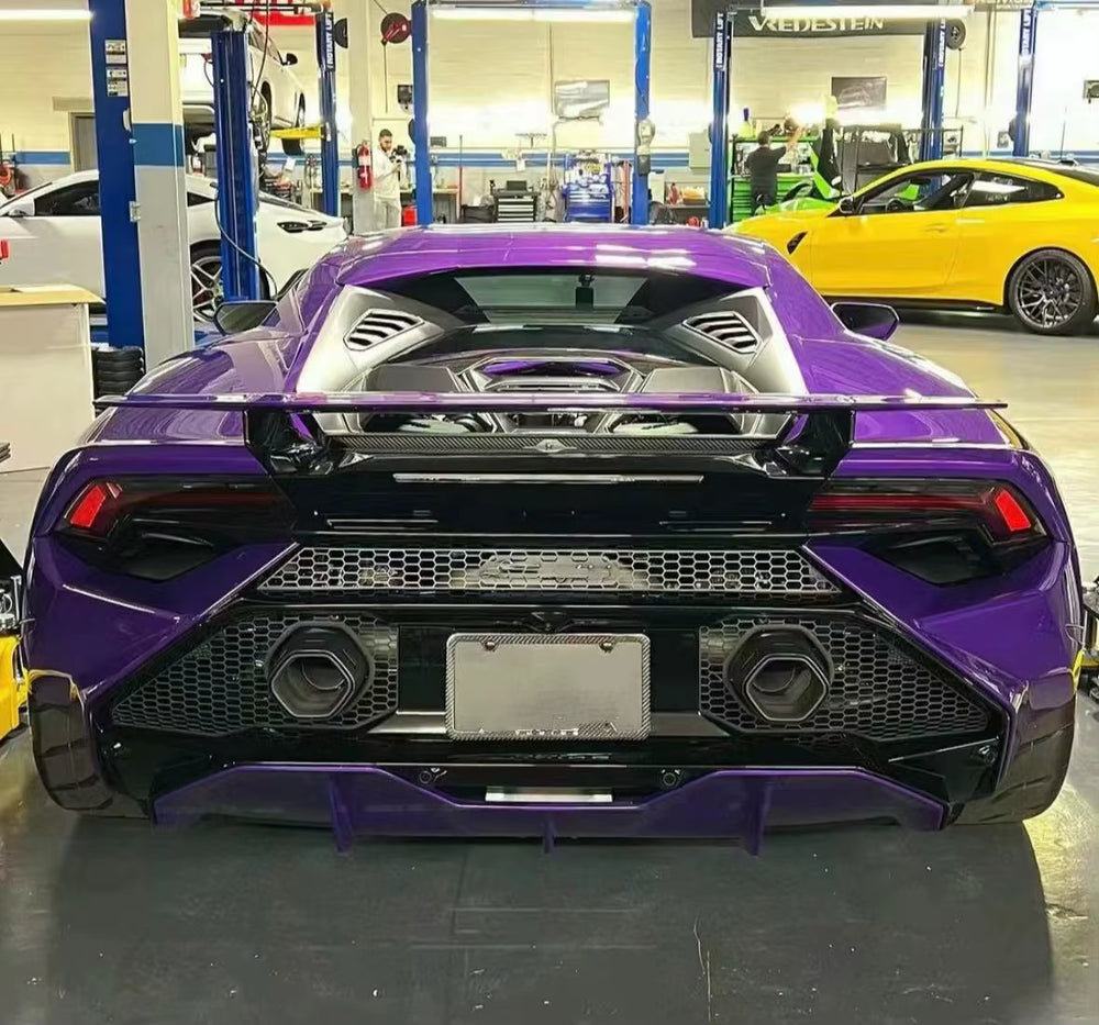 Tecnca Style Body Kit for Lamborghini Huracan Lp610 Lp580 Evo Carbon Fiber Front and Rear Bumper Diffuser Spoiler