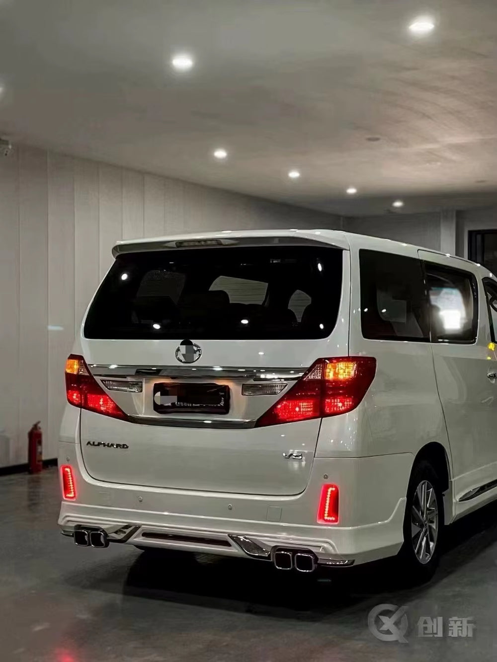 For Toyota Alphard 2008-2015 Upgrade to 2019-2020 New Models Body Kit Front and Rear Bumper Spoiler Diffuser Headlights