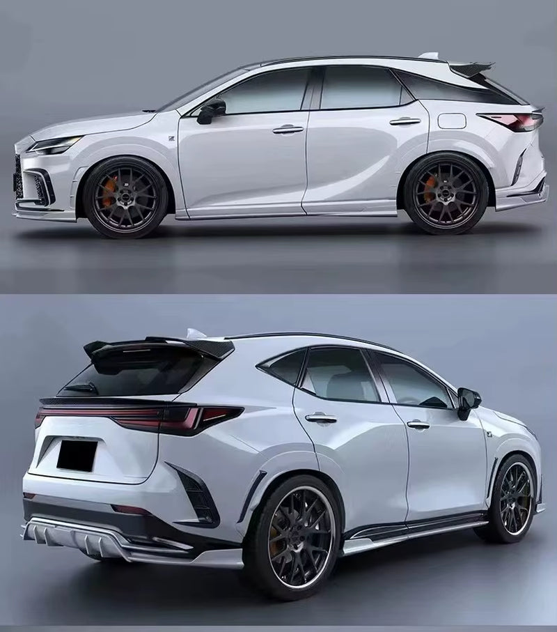 AT Style Carbon Fiber Body Kit for Lexus RX500 2023+ Front Lip Rear Lip Rear Diffuser Spoiler