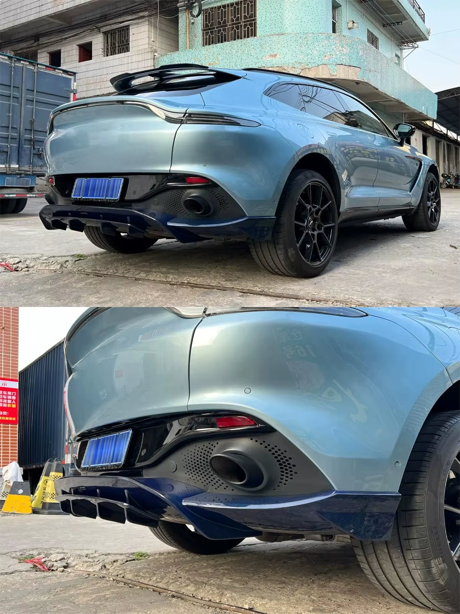 High-Quality Dry Carbon Fiber Body Kit Is Suitable for Aston Martin Dbx Upgrade 707 Style Rear Diffuser Spoiler