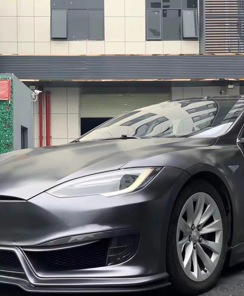 Carbon Fiber Body Kit for Tesla Model S Pd Style Front Rear Bumper Car Parts for Body Kit