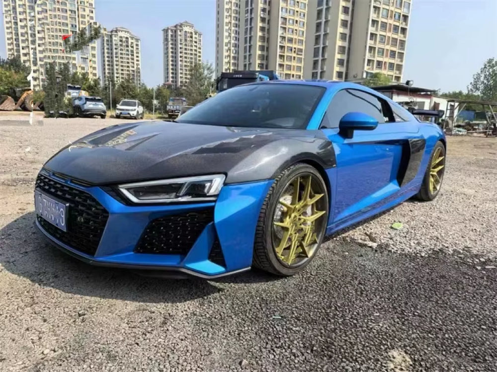 For Audi R8 2016-2024 Carbon Fiber Front Hood Bonnet Engine Hood