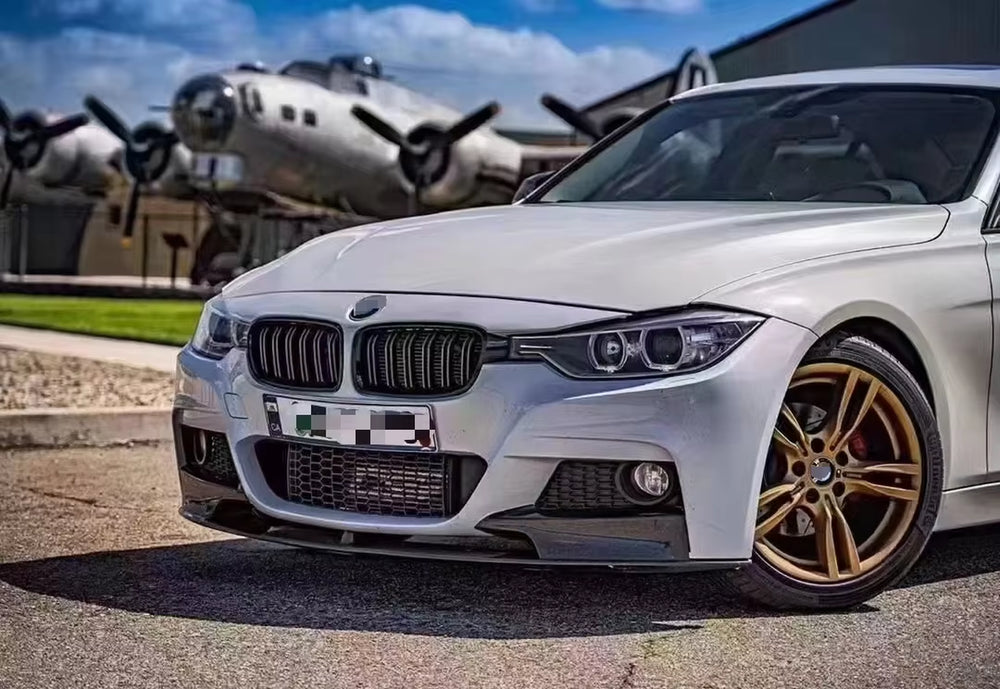 Front Bumper Lip Splitter Spoiler M Sport for Bmw F30 Front Lip 2012-2018 MP Style Carbon Fiber Body Kit