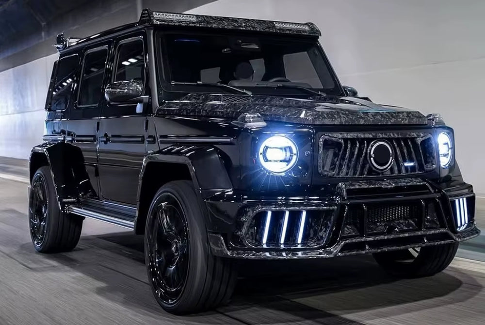 For Mercedes-Benz G Class W465 G500 G63 Upgraded MSY Style Dry Carbon Fiber Front and Rear Bumper Wheel Arches Wide Body Kit