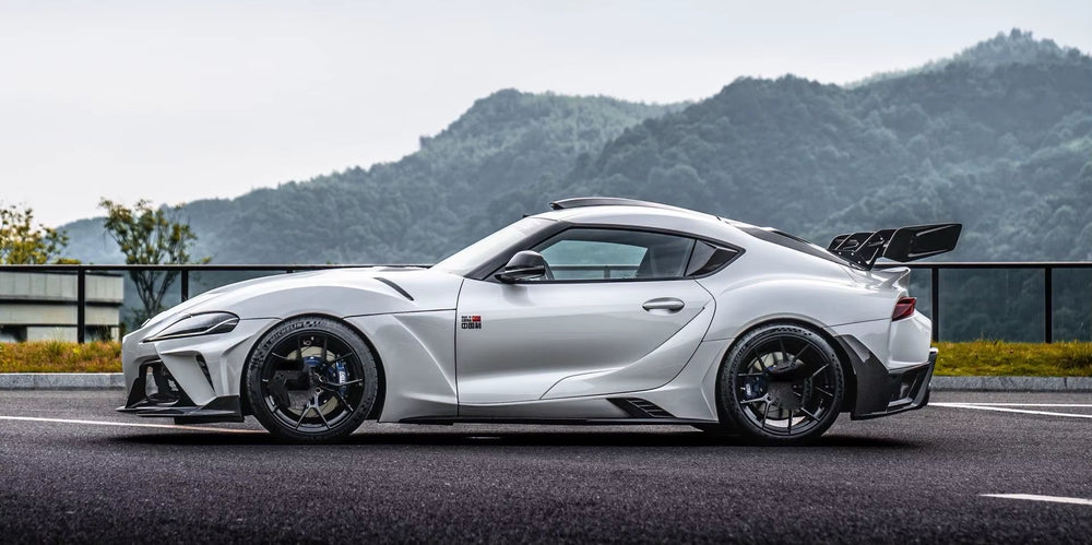 Robt Style Wide Body Kit for Toyota Supra A90 Front and Rear Bumper Side Skirts Spoiler Hood Body Kit 2021-2023