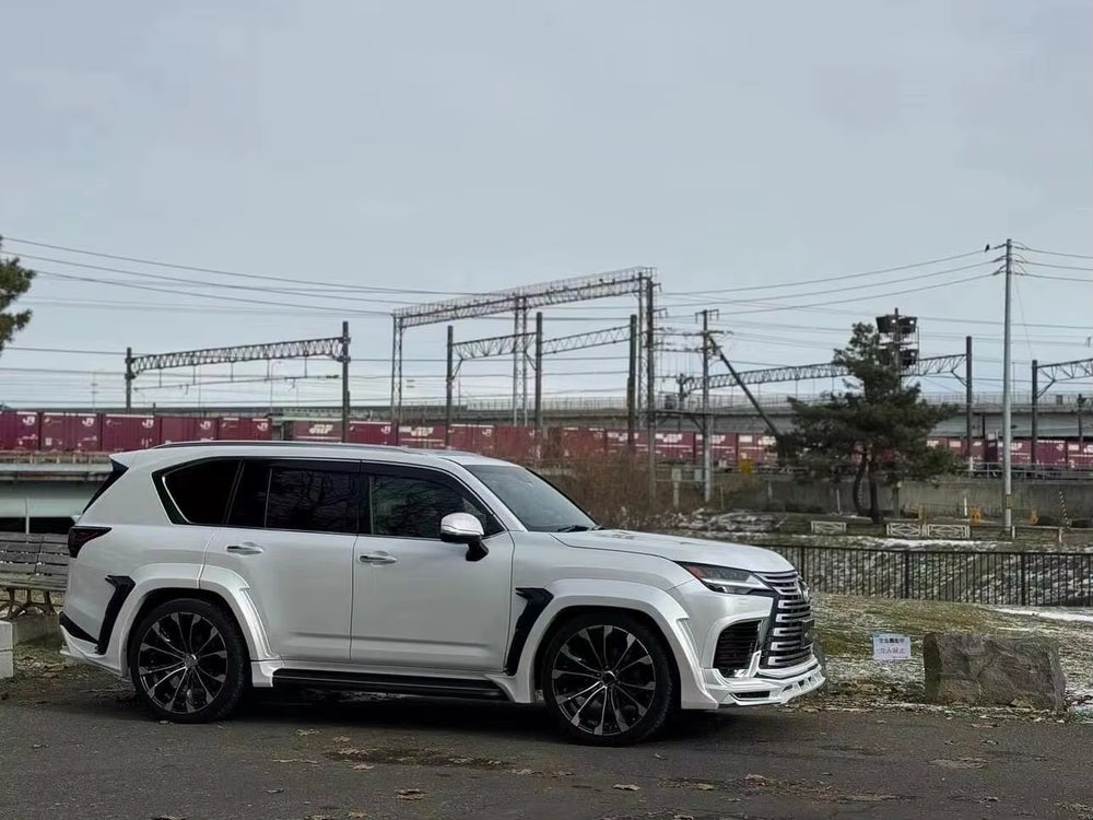 For Lexus LX600 Wd Style Wide Body Kit Eyebrow Wheel Auto Part Front Lip Rear Diffuser Top Wing