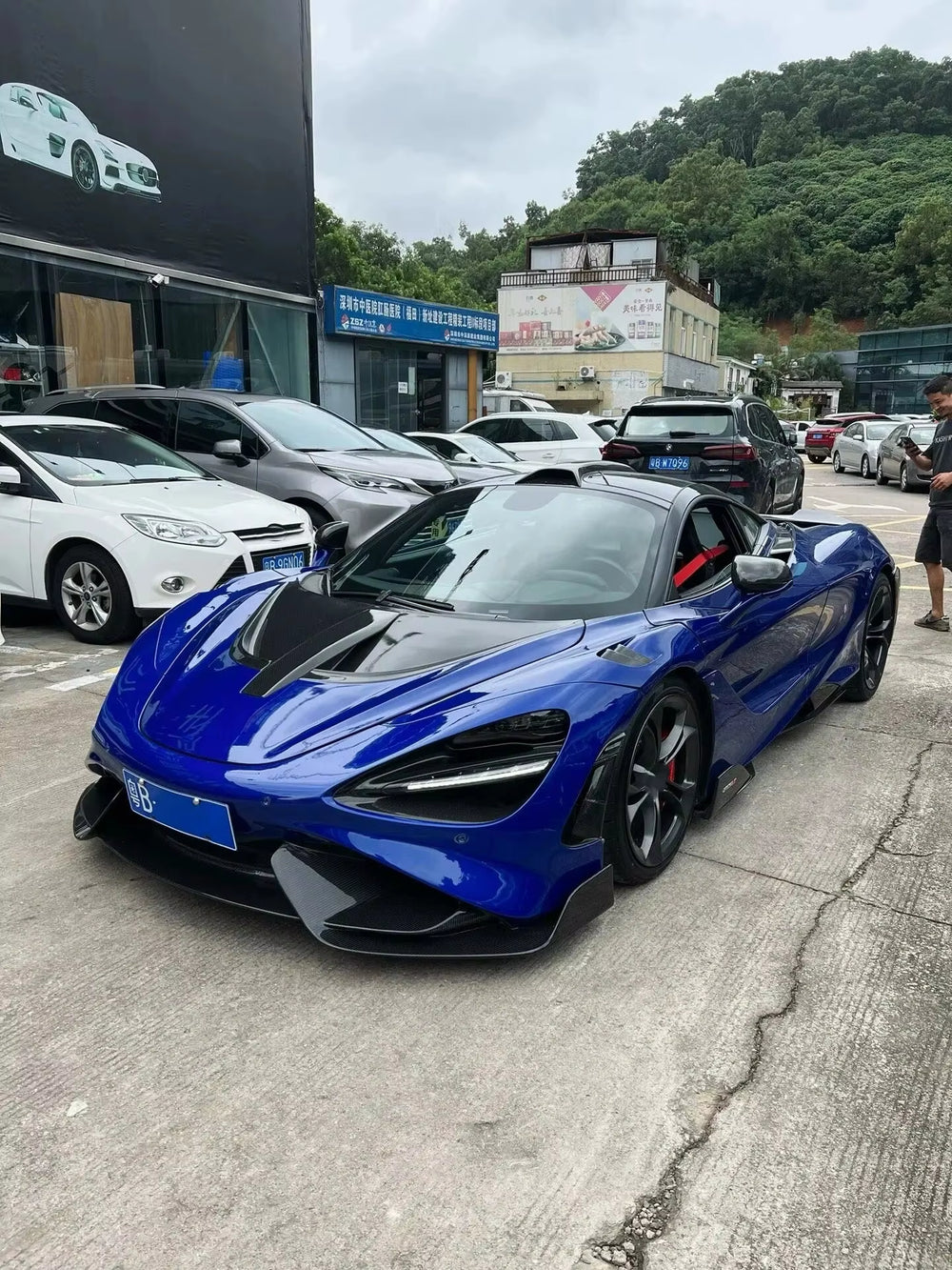 Upgrade 765LT Style Body Kit for Mclaren 720S Front and Rear Bumper Spoiler Hood Body Kit