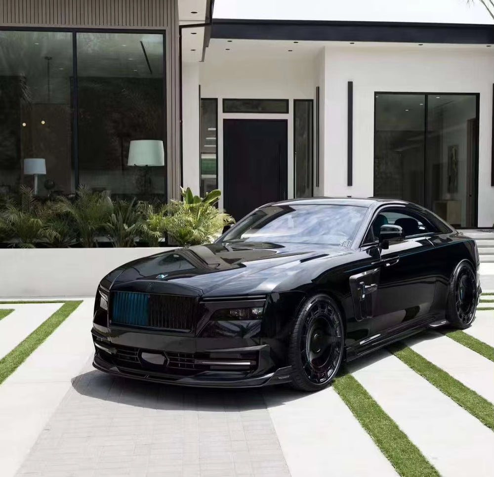 Car Bumpers MS Style Dry Carbon Fiber Material Body Kit for ROLLS-ROYCE SPECTRE 2022+ Front Lip Skirt Rear Diffuser Spoiler Hood