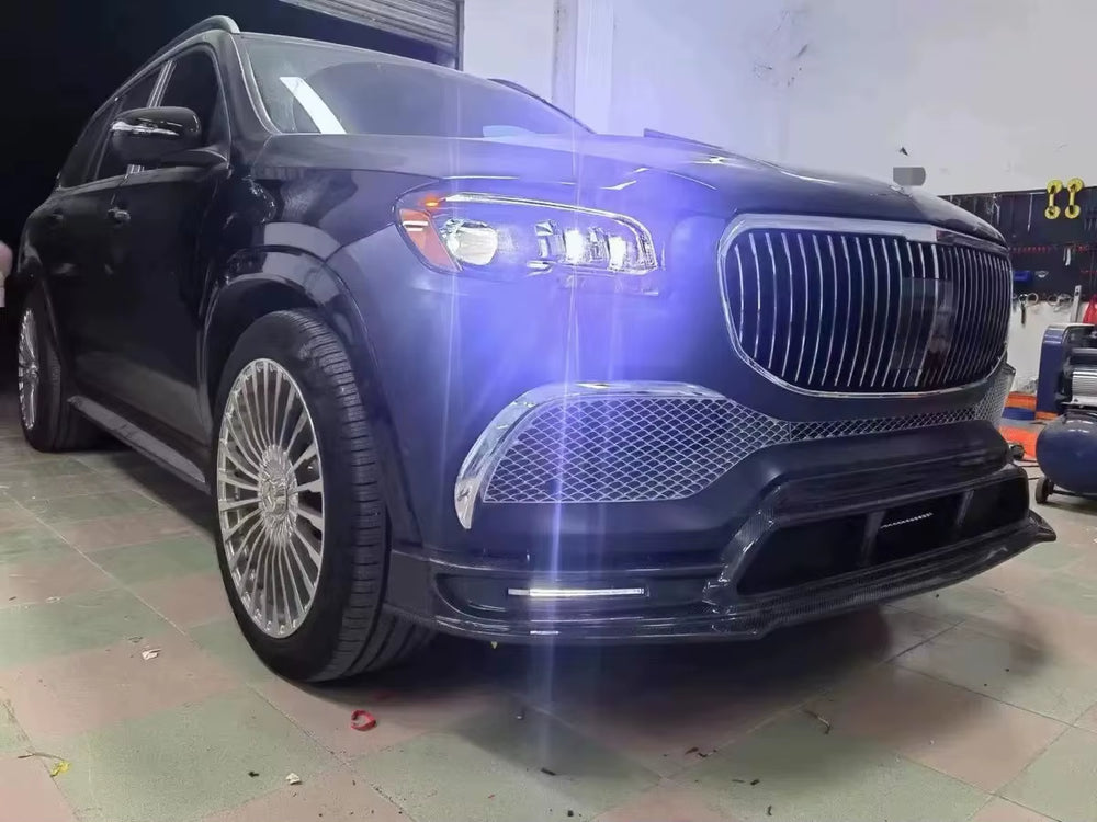 LD Style Carbon Fiber Body Kit for X167 Gls Mercedes Maybach Gls480 Gls600 Lip Bumper Side Skirts Spoiler Diffuser Car Parts
