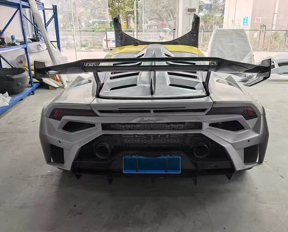 Upgrade STO Dry Carbon Fiber Body Kit Front Lip Bumper Hood Fender Wing for Lamborghini Huracan LP580 LP610 Evo Body Kit
