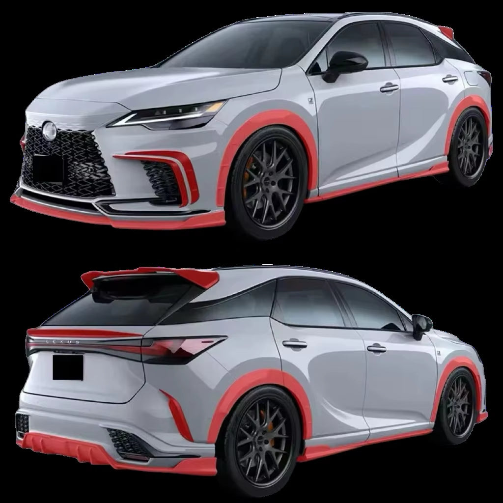 AT Style Carbon Fiber Body Kit for Lexus RX500 2023+ Front Lip Rear Lip Rear Diffuser Spoiler