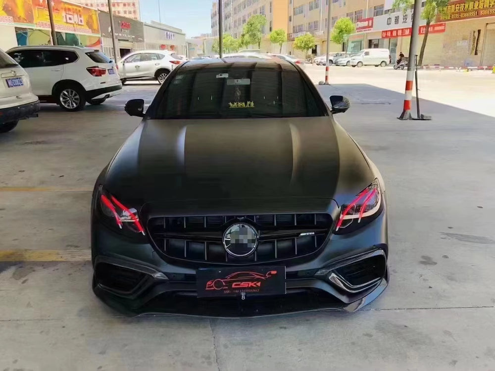 Carbon Fiber Body Kit Front Rear Bumper for Benc W205 C65 Bodykit B Style Carbon Fiber