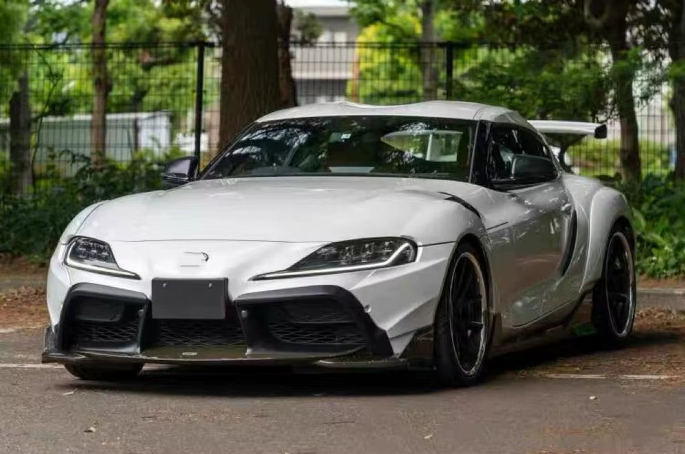 M Style Carbon Fiber Body Kit for Toyota GR Supra A90 A91 Front Lip MKV MK5 Front Lip Skirt Rear Diffuser Spoiler