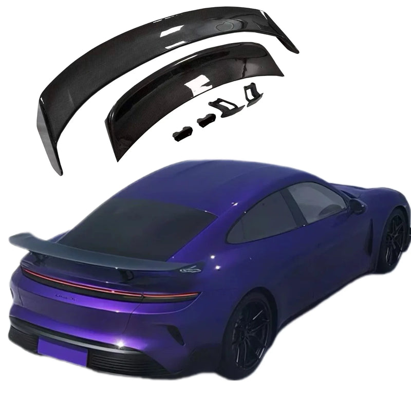 Heckspoiler im Weissach-Stil aus Carbon für Porsche Taycan