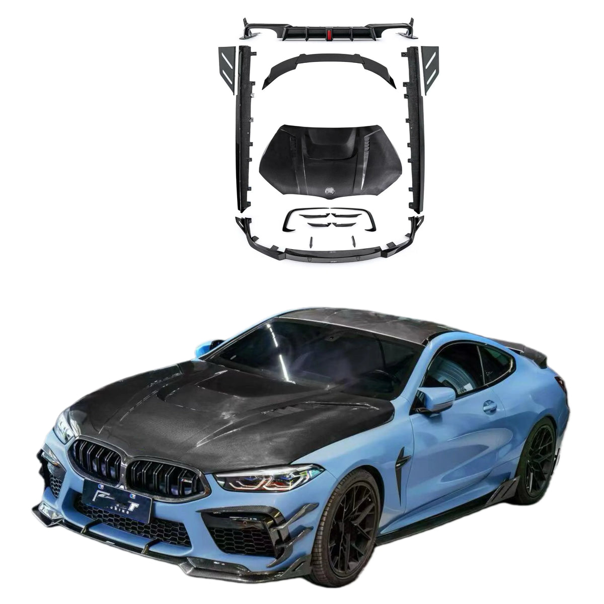 Kit carrozzeria in carbonio secco per BMW Serie 8 / M8