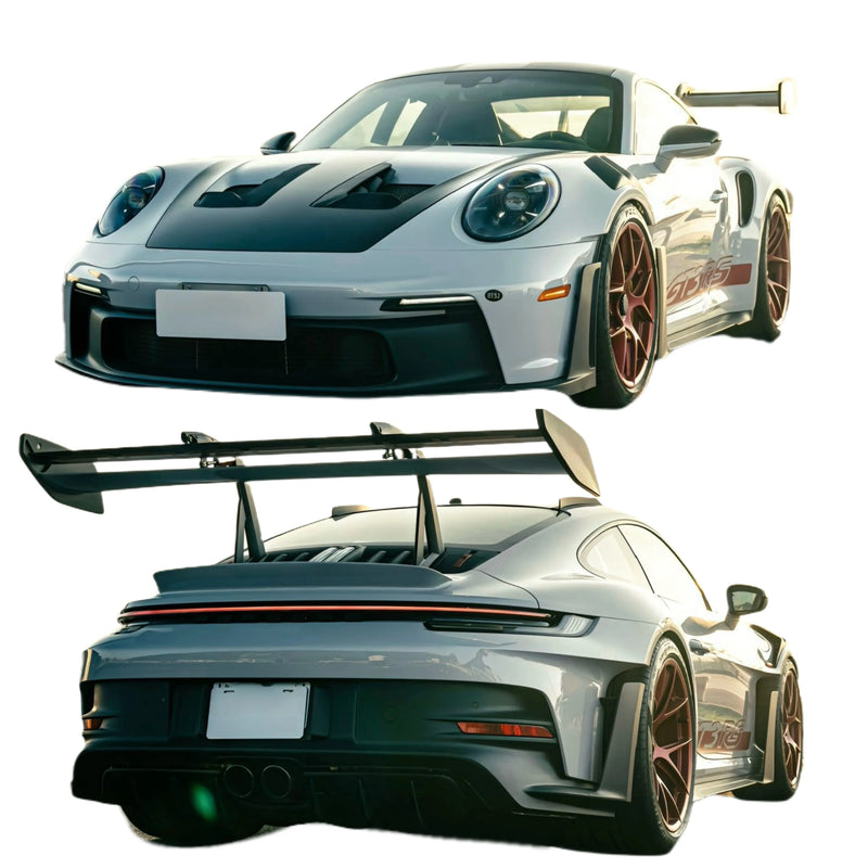 High Quality Dry Carbon Fiber GT3RS Style Body Kit for Porsche 911 992 Front and Rear Bumper Spoiler Hood Wide Body Kit
