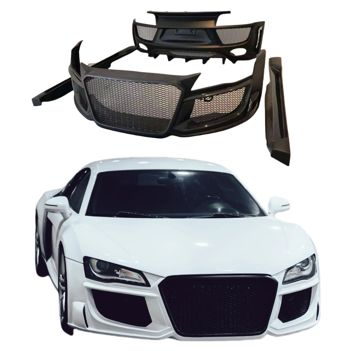Regula Style Body Kit for Audi R8 2006-2015 Front Bumper Rear Bumper Side Skirt Spoiler Diffuser Body Kit