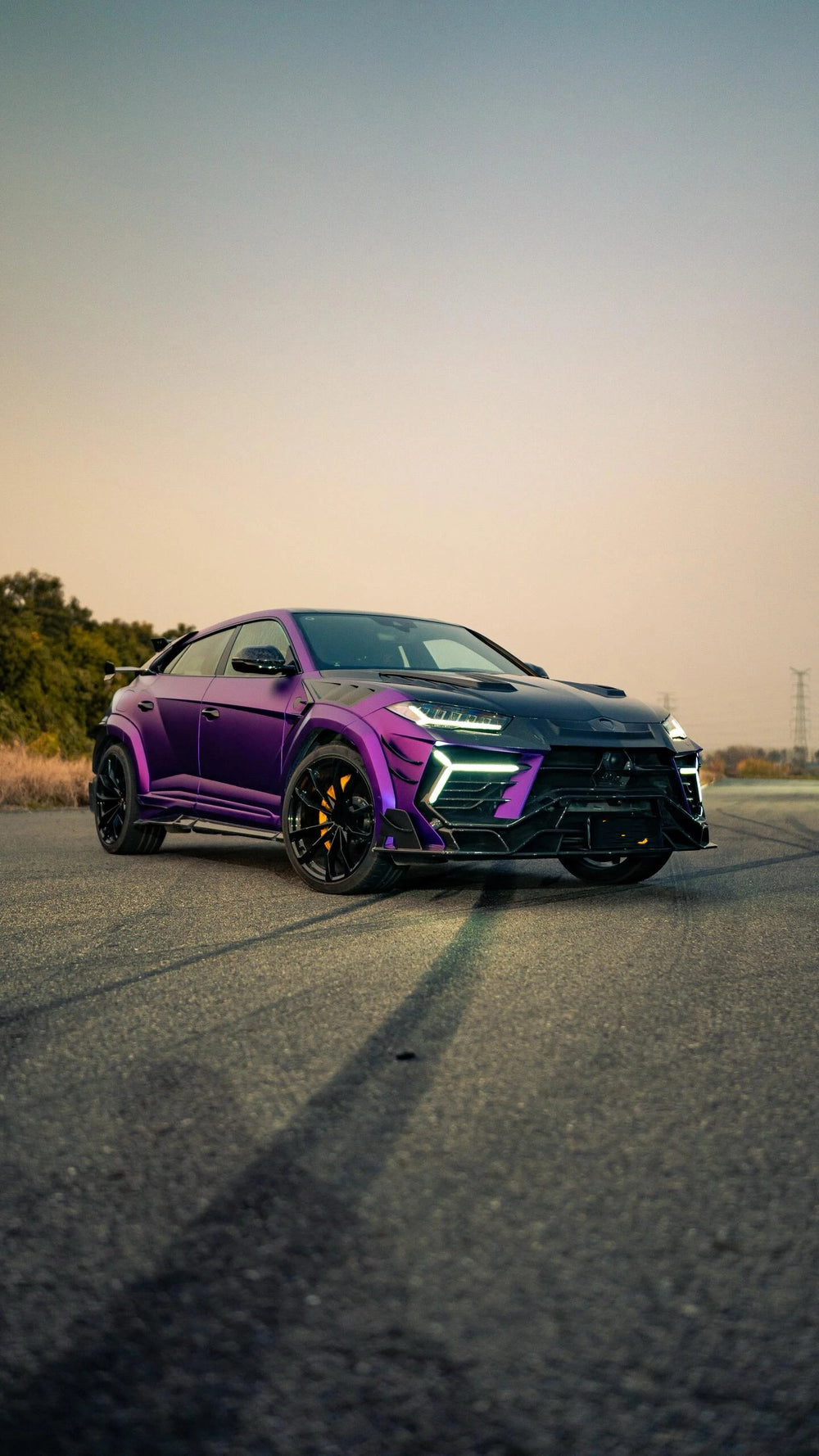 For Lamborghini Urus Upgrade MSY Style Dry Carbon Fiber Front Bumper Assembly Fender Arch Side Skirts Rear Wing Body Kit