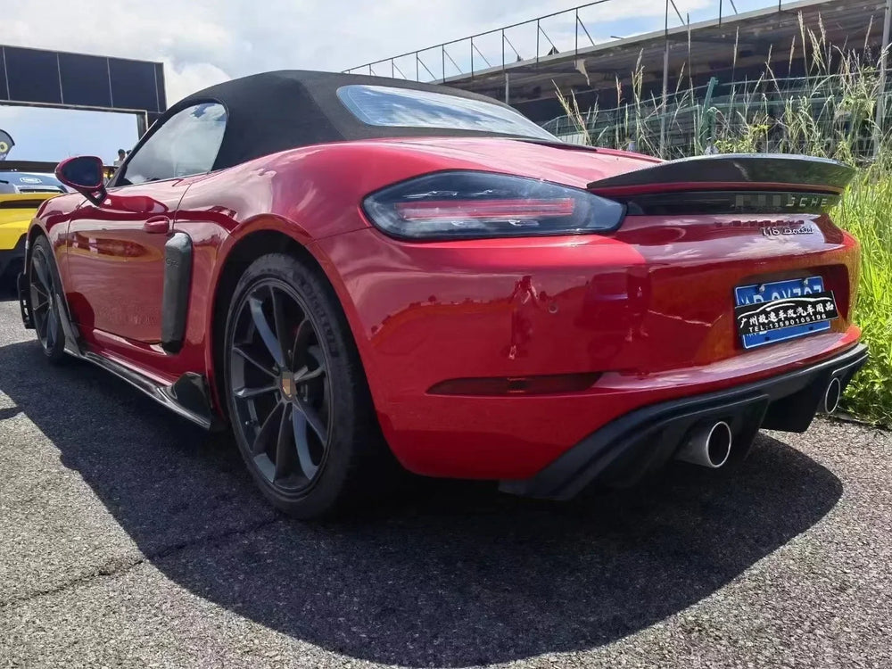 Diffusore posteriore in fibra di carbonio per Porsche 718 Cayman / Boxster