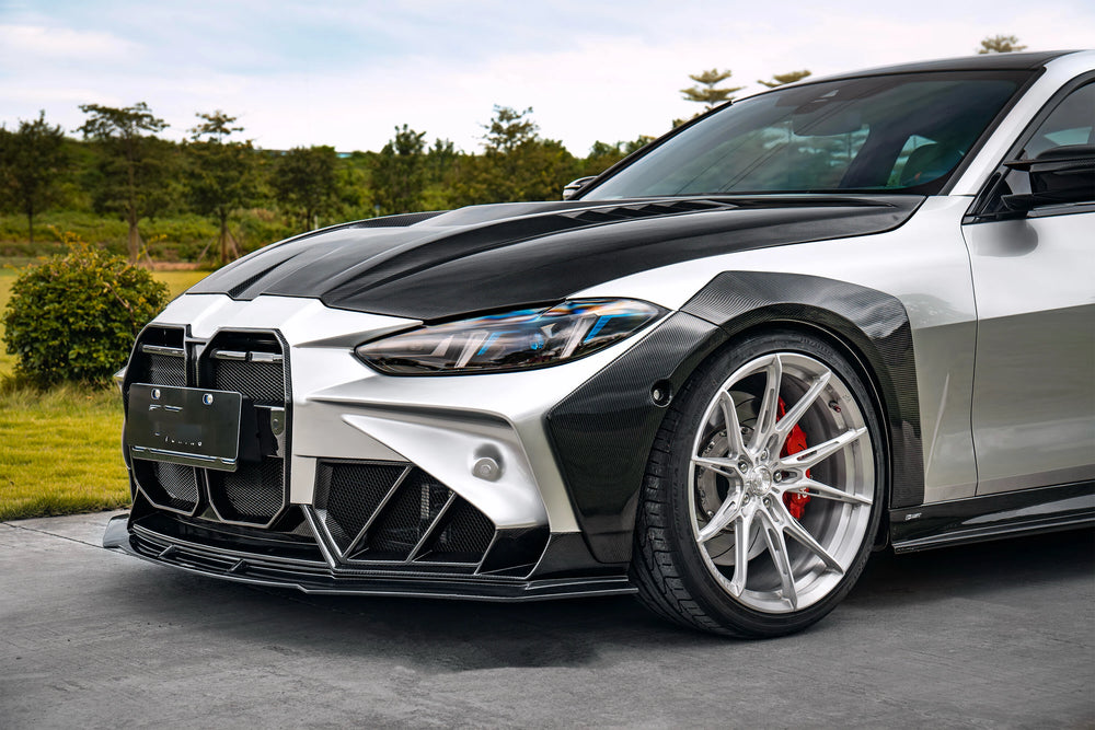 CT Style Carbon Fibre Body Kit for BMW 4 Series G22 G23 Front Bumper Front Lip Skirt Rear Diffuser Spoiler Wide Body Kit