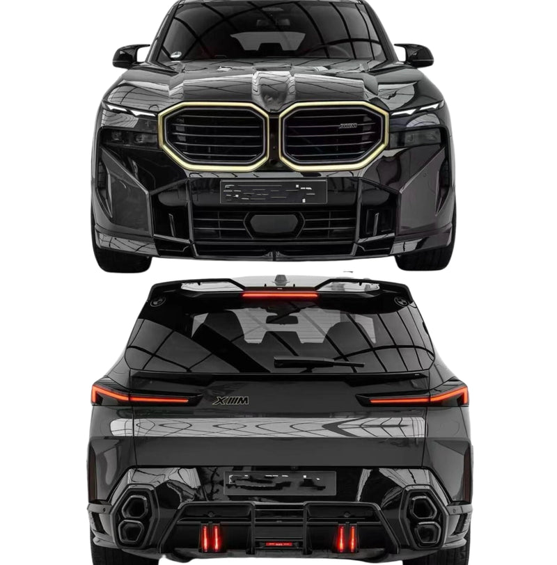 LD Style Carbon Fiber Body Kit for BMW XM Front Lip Skirt Rear Diffuser Spoiler Hood Wide Body Kit