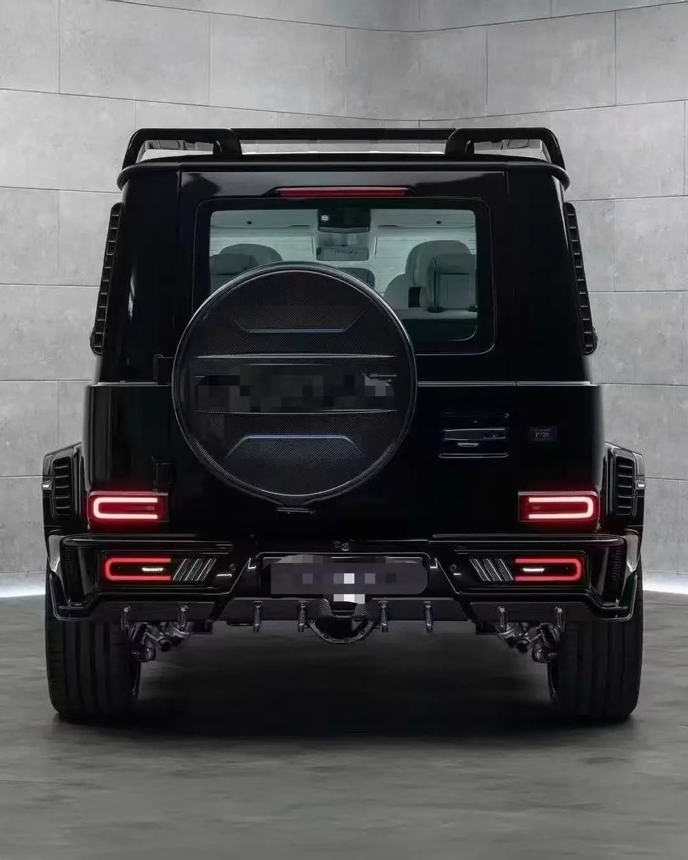 Kit de parachoques delantero y trasero en carbono seco forjado para Mercedes-Benz Clase G W465 (G63 / G550 / G450)