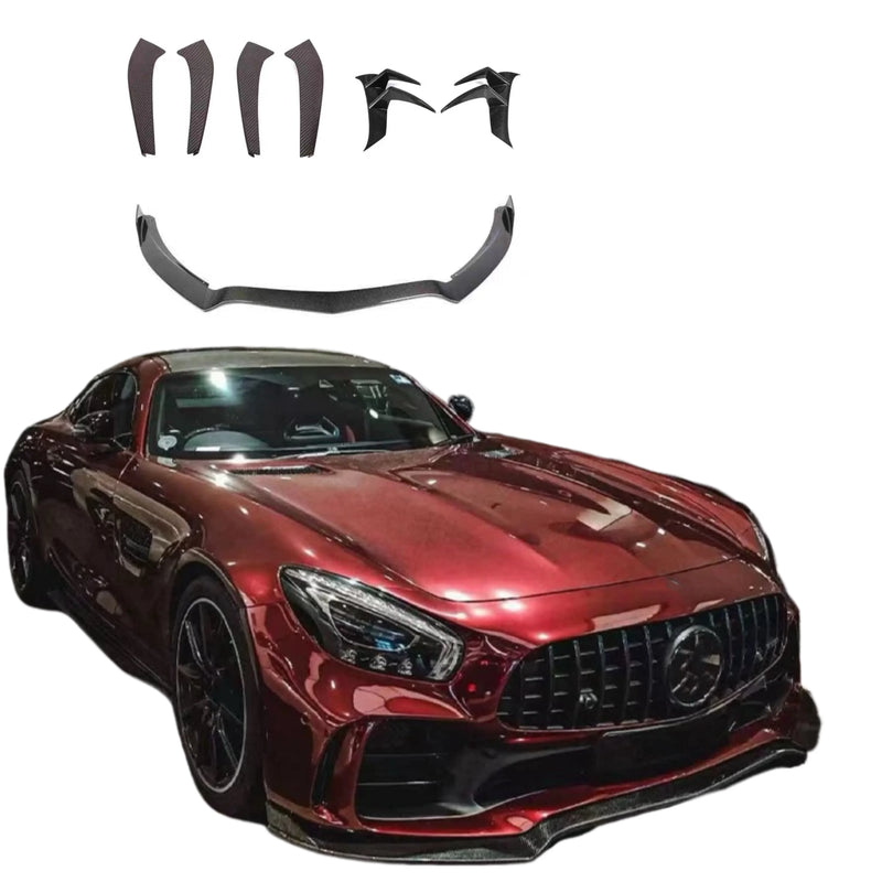 For Mercedes-Benz Amg Gtr Carbon Fiber Front Lip Separator Air Knife