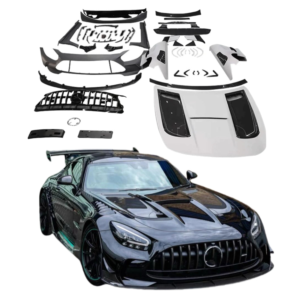 Hight Quality Pp+Dry Carbon Fiber Front/Rear Bumper Spoiler for Mercedes-Benz AMG-GT 2014-2020 Black Series Body Kit