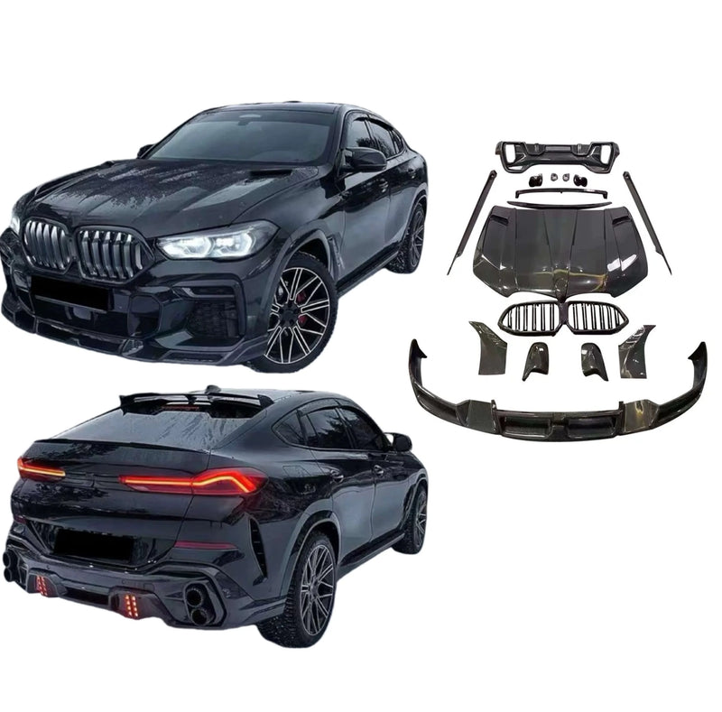 Kit carrosserie en fibre de carbone pour BMW X6 G06