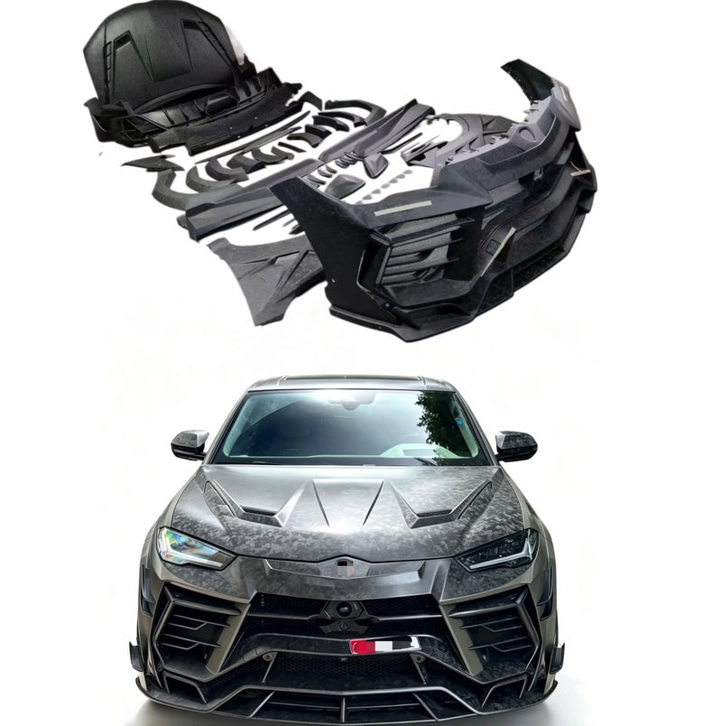 For Lamborghini Urus MS Style Forged Dry Carbon Fiber Front and Rear Bumpers Side Skirts and Wheel Arches Wide Body Kit