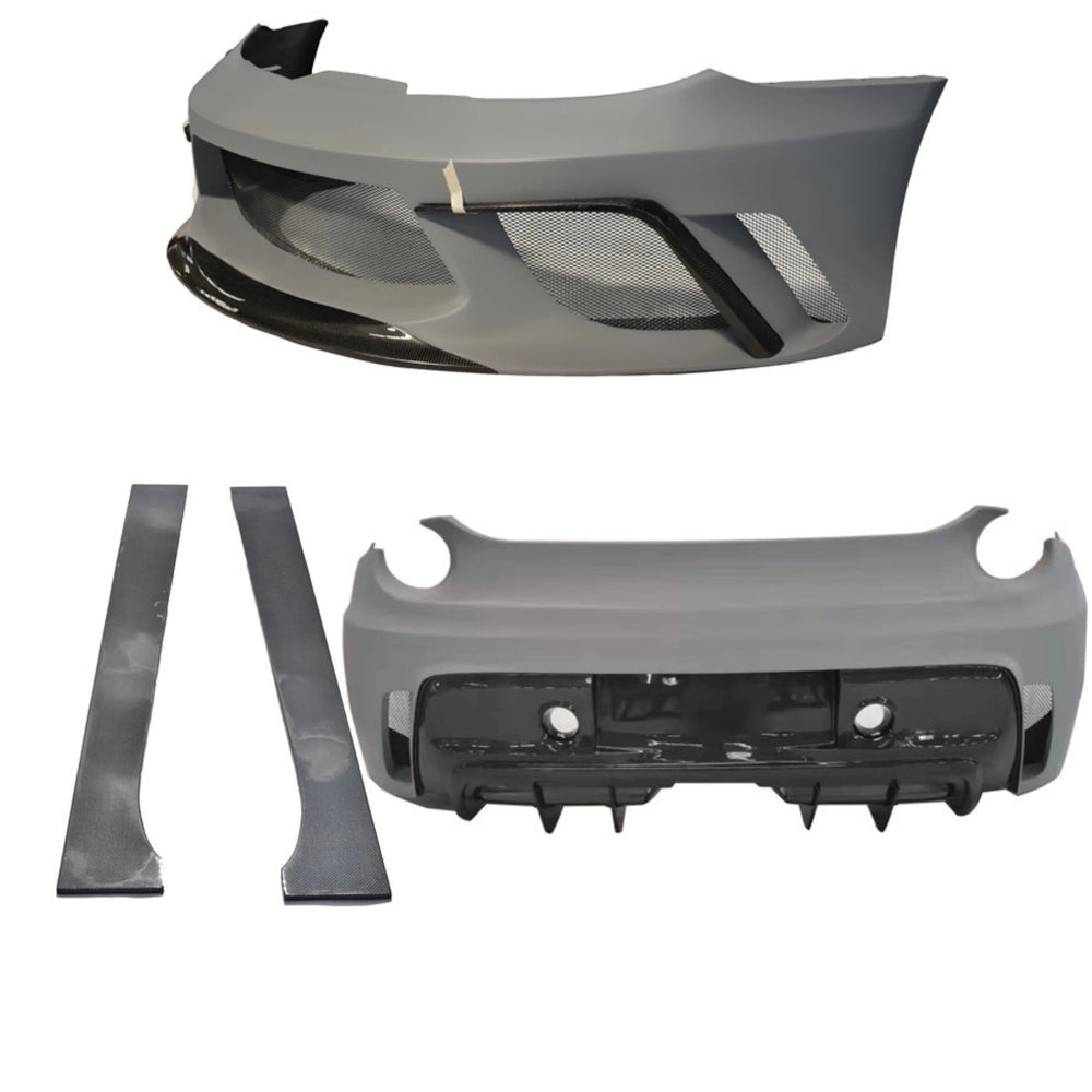 For Lotus Evora S Upgrade GTE Style Front and Rear Bumper Side Skirt Spoiler Diffuser Body Kit