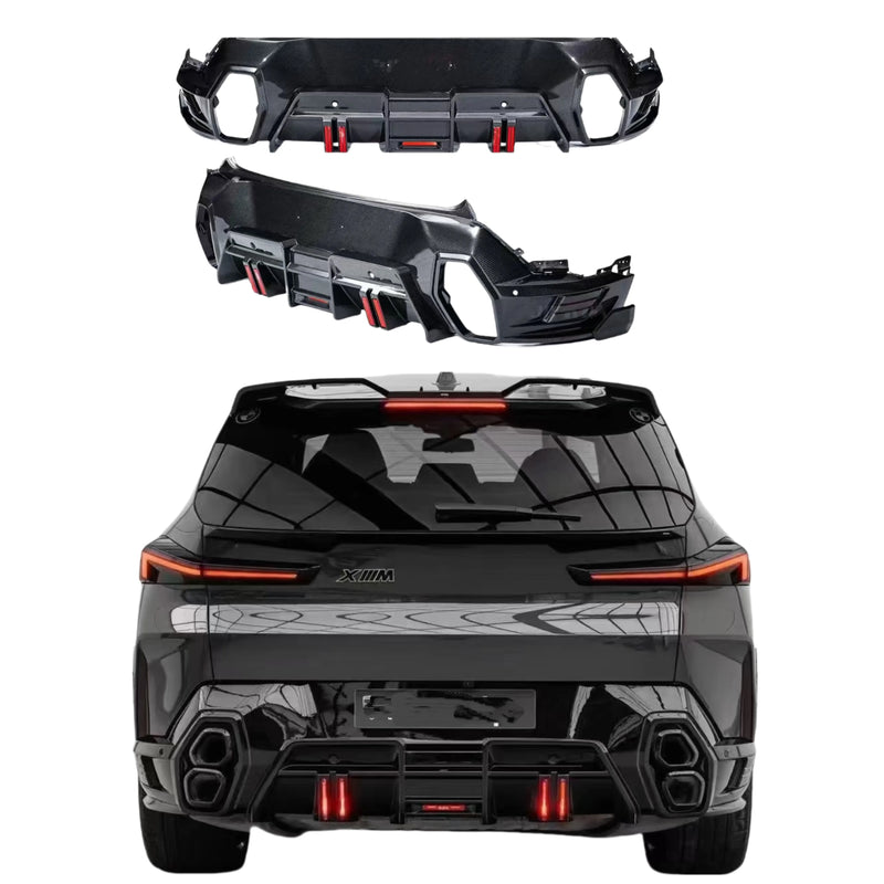 Diffuseur arrière en carbone sec pour BMW XM G09