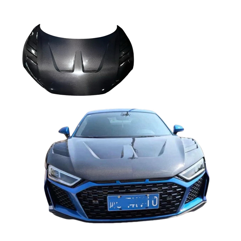 For Audi R8 2016-2024 Carbon Fiber Front Hood Bonnet Engine Hood
