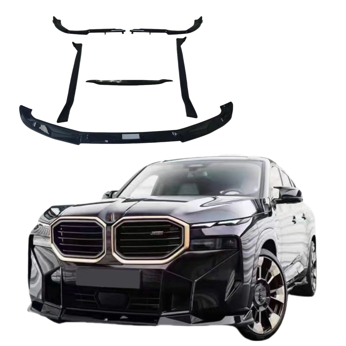 Kit de carrocería estilo M en fibra de carbono para BMW XM