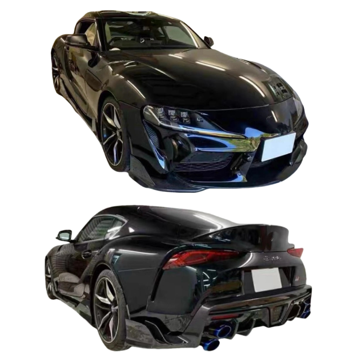 M Style Carbon Fiber Body Kit for Toyota GR Supra A90 A91 Front Lip MKV MK5 Front Lip Skirt Rear Diffuser Spoiler
