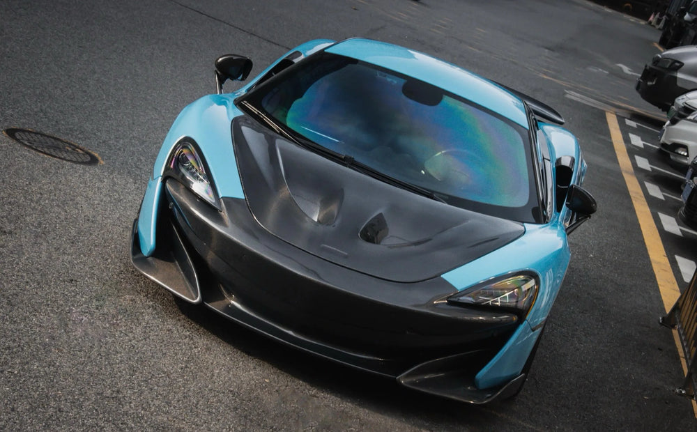 600LT Style Carbon Fibre Body Kit Bumper Spoiler Diffuser Side Skirts Hood Exhaust for Mclaren 540C 570S 570GT