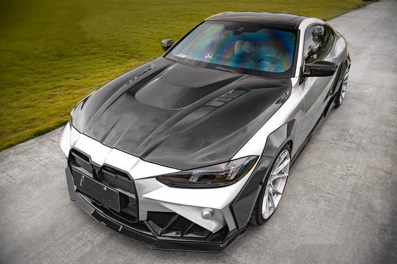 CT Style Carbon Fibre Body Kit for BMW 4 Series G22 G23 Front Bumper Front Lip Skirt Rear Diffuser Spoiler Wide Body Kit