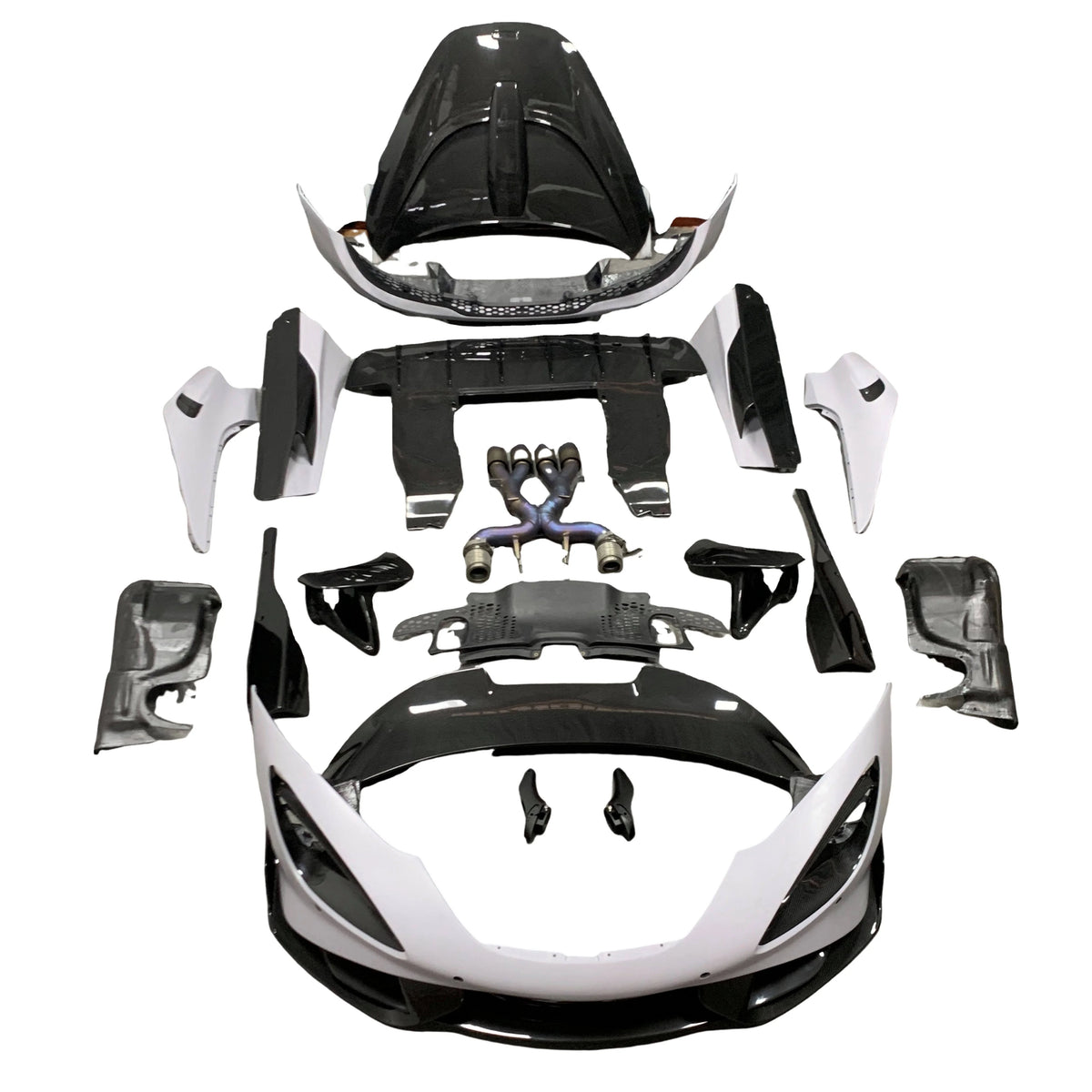 Dry Carbon 765LT Style Body Kit for Mclaren 720S High Quality Factory Price Carbon Fiber Side Skirt Rear Diffuser Fender
