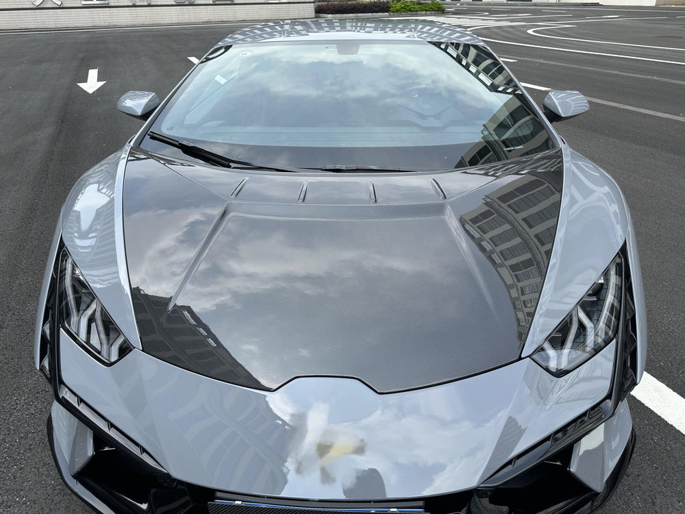 High-Quality Dry Carbon Fiber Body Kit for Lamborghini Lp580 Lp610 Evo Upgrade Tecnica Bumper Side Skirts Hood Spoiler
