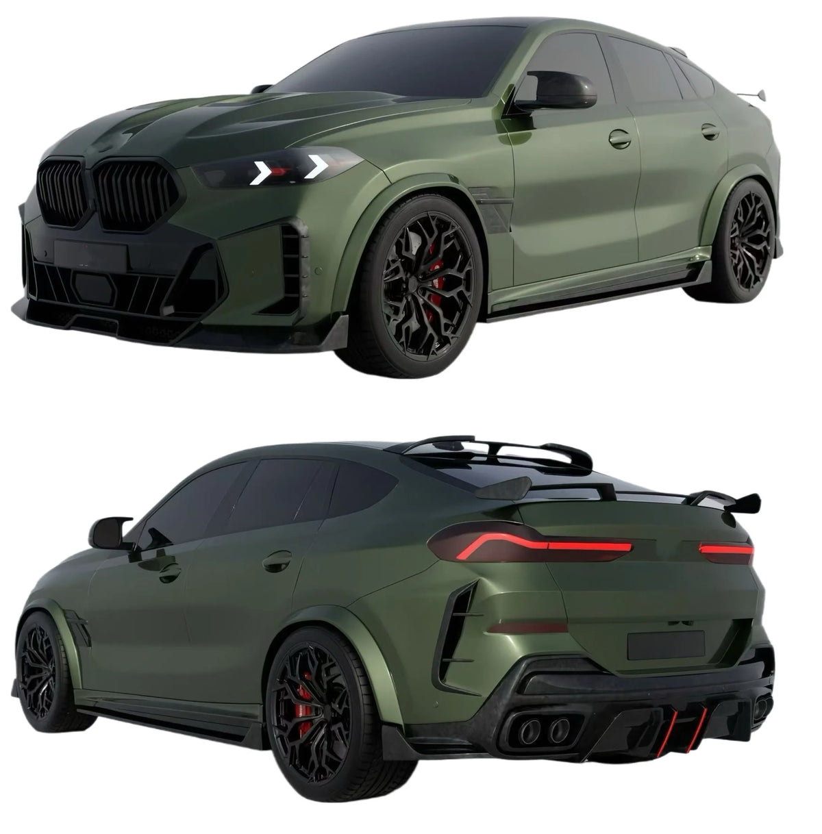 Kit carrosserie en carbone sec pour BMW X6 G06