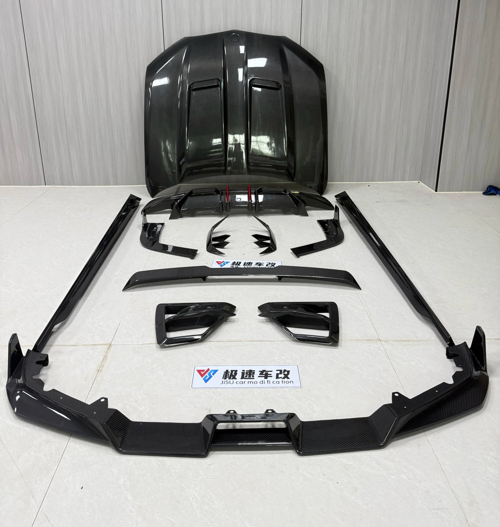 Kit de carrocería en fibra de carbono seca para BMW X6 M F96