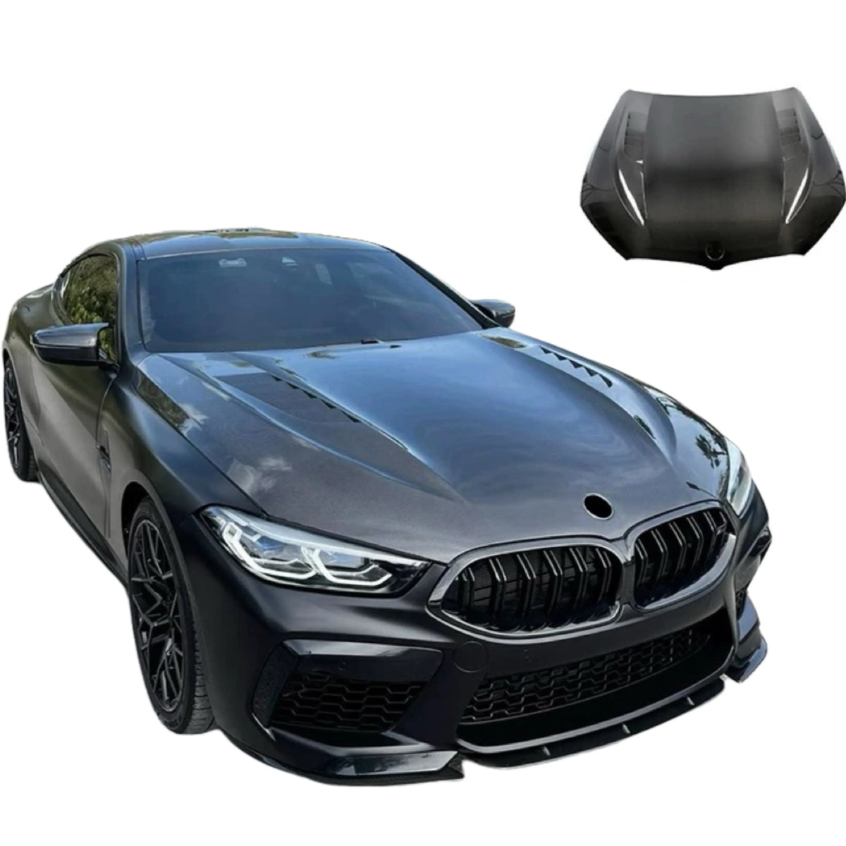 Dry Carbon Fiber Hood for BMW 8 Series M8 Hood High Quality Perfect Fit Body Kits for Bmw 8 Series M8 Hood
