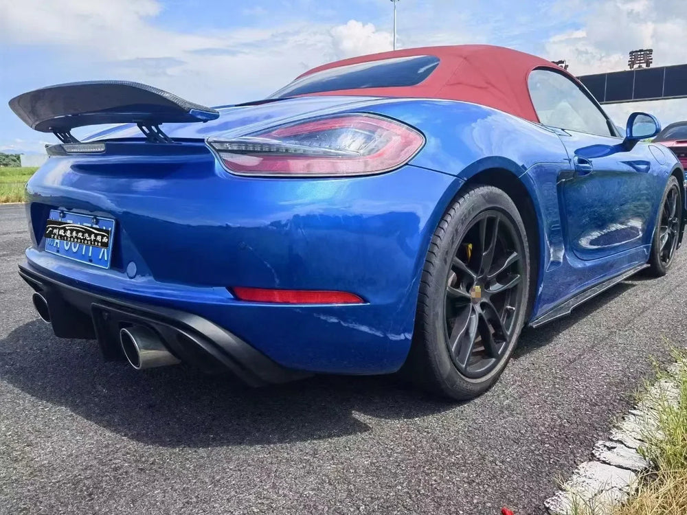 Diffusore posteriore in fibra di carbonio per Porsche 718 Cayman / Boxster
