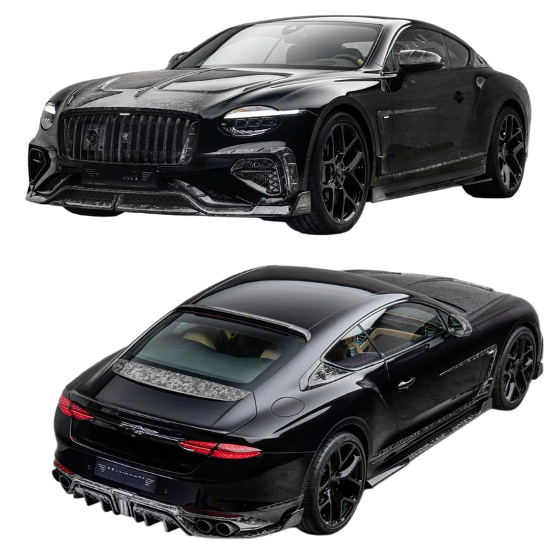 For Bentley Continental GT Upgrade Msy Dry Carbon Fiber Front Lip Skirt Rear Diffuser Spoiler Hood Mirror Shell Body Kit
