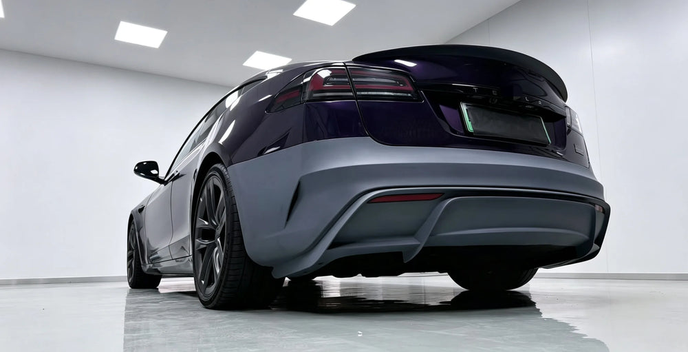 For Tesla Model S 2021+ Upgrade 2026 New Style Front Bumper Rear Bumper Rear Diffuser Body Kit