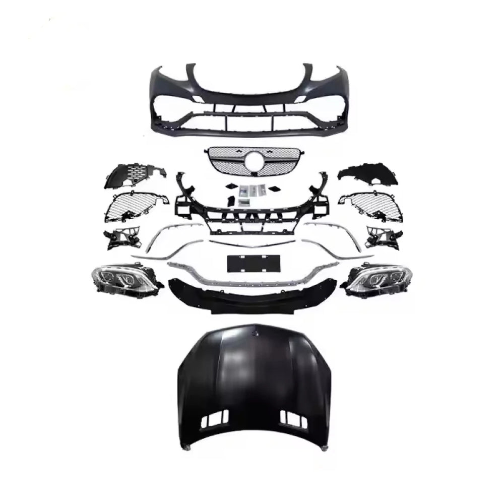 Kit de conversion en PP pour mettre à niveau Mercedes-Benz ML W166 (ML300 / ML350 / ML450) vers l’apparence du GLE63 AMG facelift