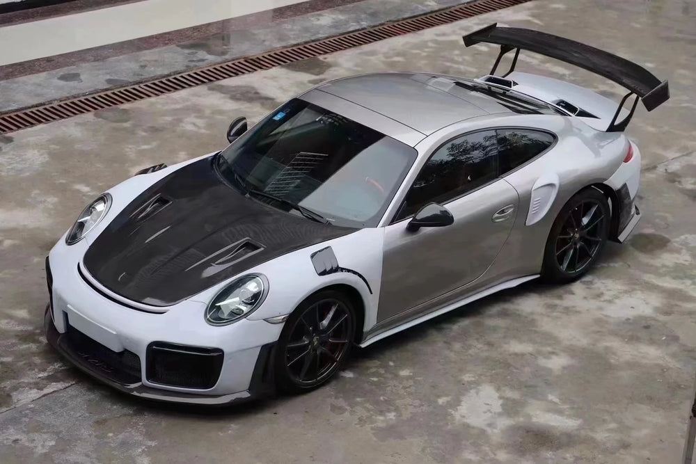 Parachoques delantero y trasero estilo GT2 RS en fibra de carbono para Porsche 911 2011-2019