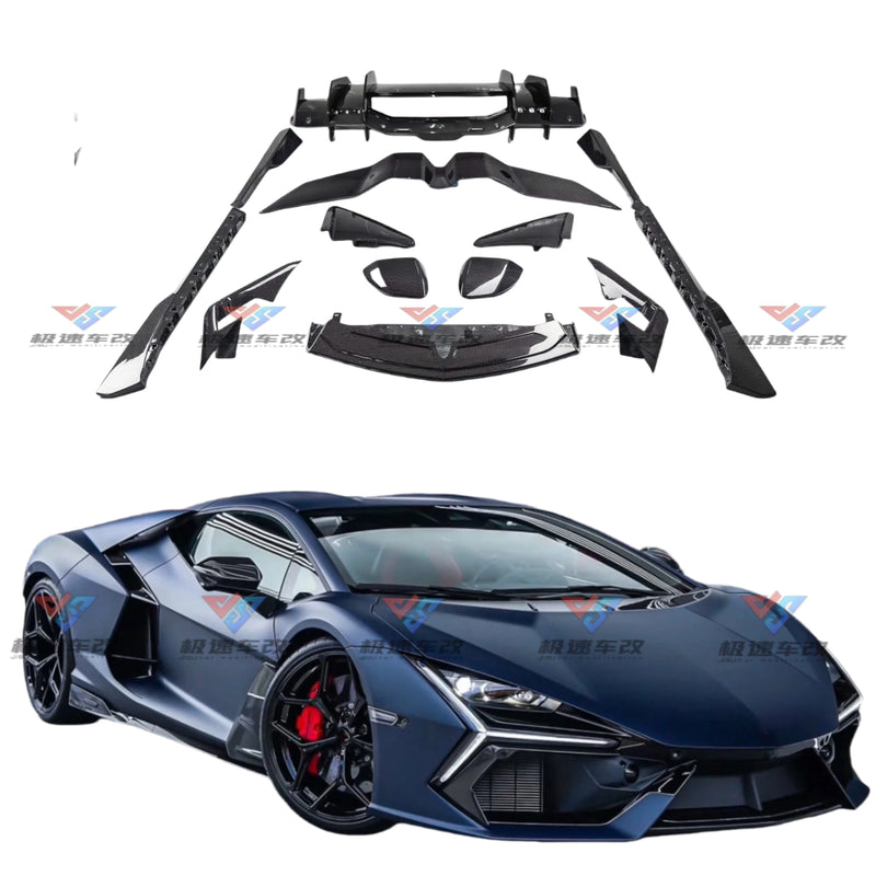 High Quality Oem Style Dry Carbon Fiber Body Kit for Lamborghini Revuelto Front Lip Skirt Rear Diffuser Spoiler Mirror