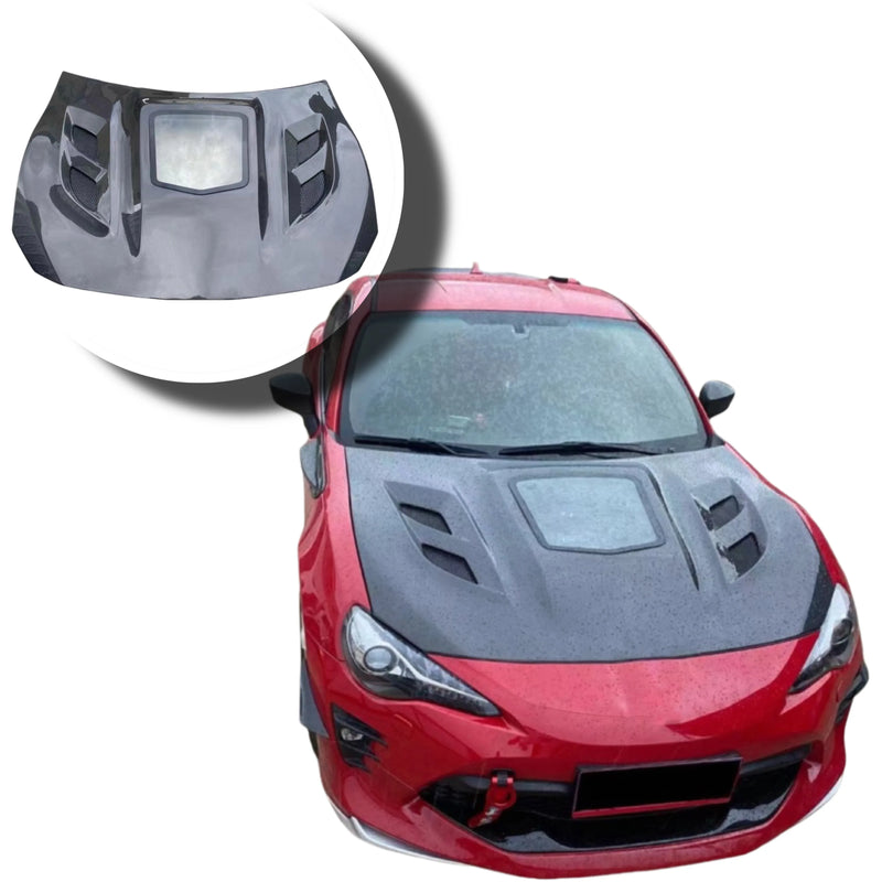 Carbon Fiber Transparent Hood Body Kit for Toyota GT86 Subaru BRZ